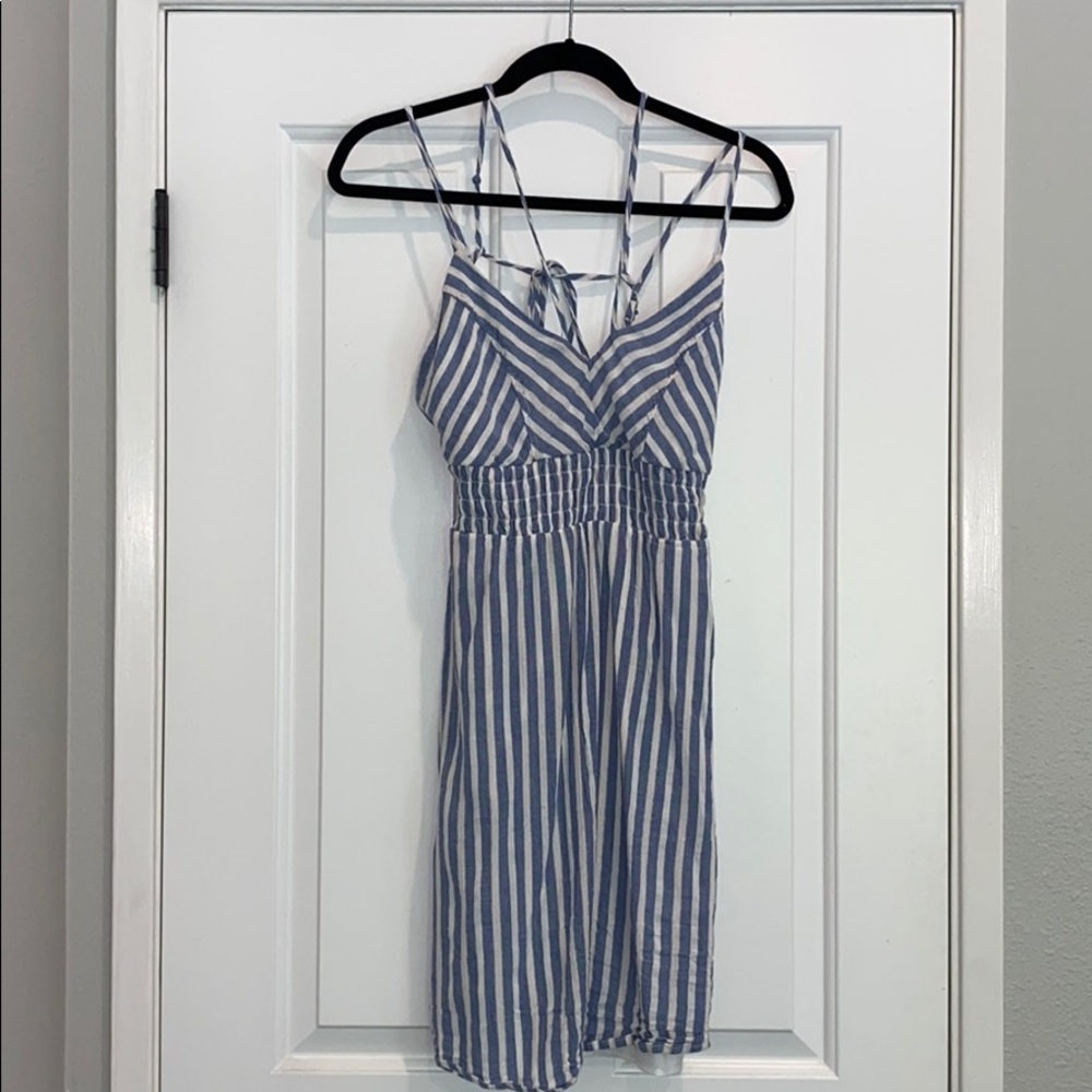 TRIXXI Striped Blue Dress